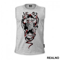 Eren Yeager, Mikasa Ackerman, Armin Arlert - Attack on Titan - AOT - Majica