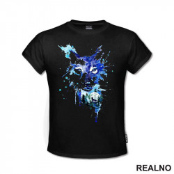 Blue Wolf Watercolor Painting - Vuk - Životinje - Majica