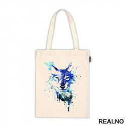 Blue Wolf Watercolor Painting - Vuk - Životinje - Ceger