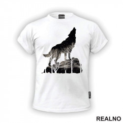 Wolf Howling - Vuk - Životinje - Majica