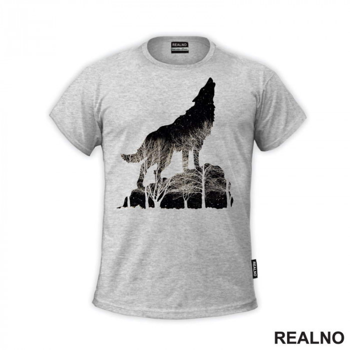 Wolf Howling - Vuk - Životinje - Majica