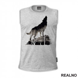 Wolf Howling - Vuk - Životinje - Majica