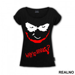 Why So Serious? Red And Black - Joker - Majica Why So Serious? Red And Black - Joker - Majica