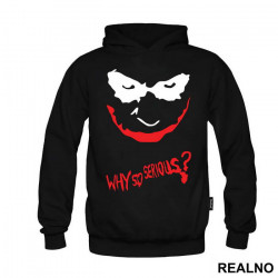 Why So Serious? Red And Black - Joker - Duks Why So Serious? Red And Black - Joker - Duks