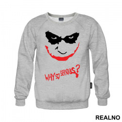 Why So Serious? Red And Black - Joker - Duks Why So Serious? Red And Black - Joker - Duks