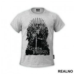 Ned Stark And Black Throne - House Stark - Game Of Thrones - GOT - Majica