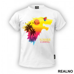 Summer Is Coming - Vivid Dire Wolf Sigil - Game Of Thrones - GOT - Majica