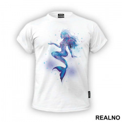 Mermaid Silhouette Splash - Sirene - Majica