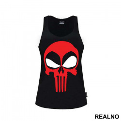 Deadpool - Punisher - Logo Crossover - Majica