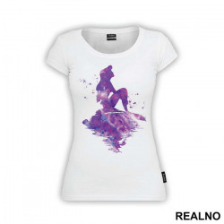 Mermaid Sitting On A Rock Silhouette - Sirene - Majica