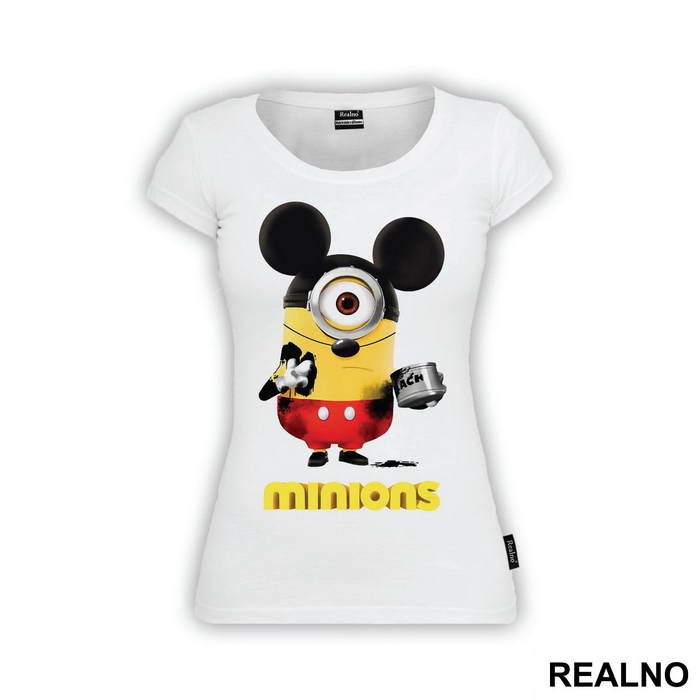 Mickey Mouse With Paint Spots - Minions - Majica