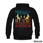 Mermaids Aren't Real? Rude, I'm Standing Right Here - Two Silhouettes - Sirene - Duks