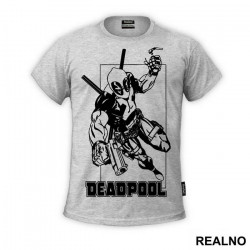 I bet this little hand will make it look really big - Deadpool - Majica