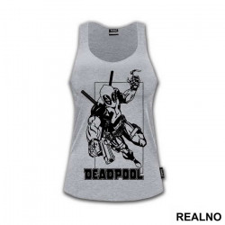 I bet this little hand will make it look really big - Deadpool - Majica