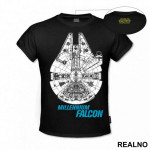 Millennium Falcon - Blue - Star Wars - Majica