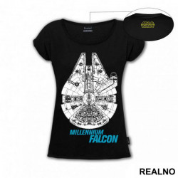 Millennium Falcon - Blue - Star Wars - Majica