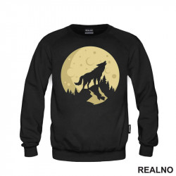 Wolf Howling At The Golden Full Moon - Vuk - Životinje - Duks