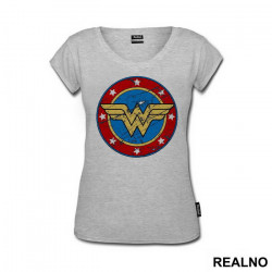 Scratched Shield - Wonder Woman - Majica