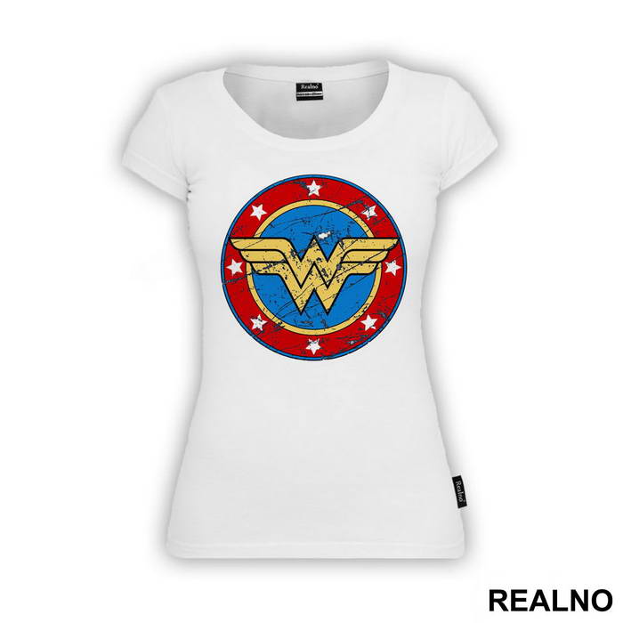 Scratched Shield - Wonder Woman - Majica