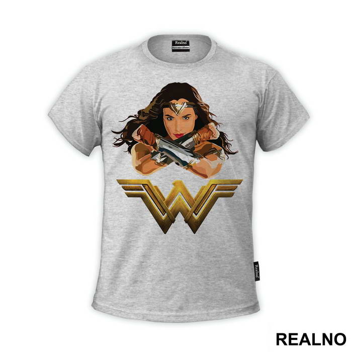 Drawing And Logo - Wonder Woman - Majica