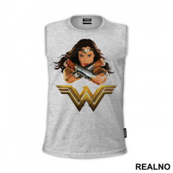 Drawing And Logo - Wonder Woman - Majica