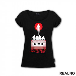 OUTLET - Crna ženska majica veličine XS - Stranger Things