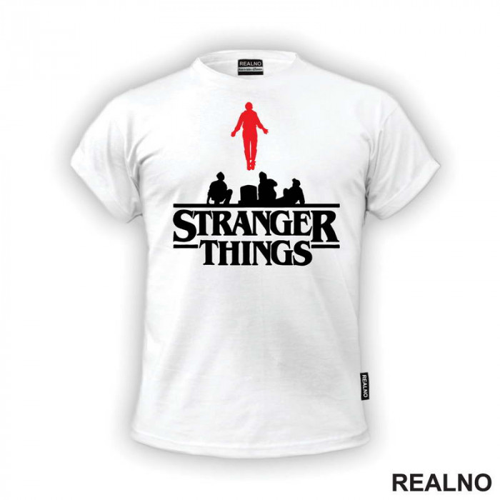 Logo And Levitating Max - Stranger Things - Majica