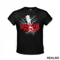 Logo And Clock - Stranger Things - Majica