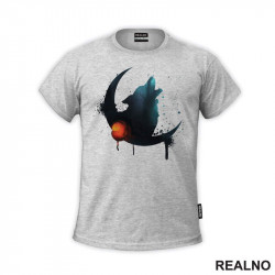 Wolf With Moon - Vuk - Životinje - Majica