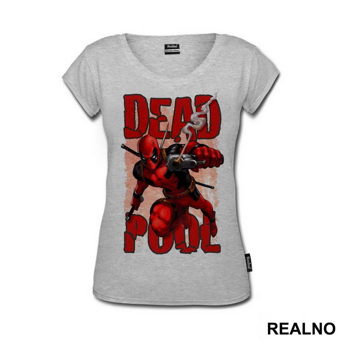 OUTLET - Siva ženska majica veličine XL - Deadpool OUTLET - Siva ženska majica veličine XL - Deadpool