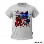 Color Splatter - Captain America - Avengers - Majica