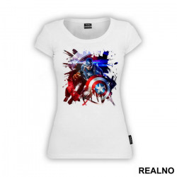 Color Splatter - Captain America - Avengers - Majica