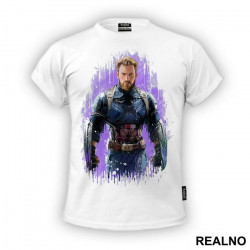 Portrait - Spilling Colors - Captain America - Majica Portrait - Spilling Colors - Captain America - Majica