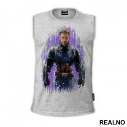 Portrait - Spilling Colors - Captain America - Majica Portrait - Spilling Colors - Captain America - Majica