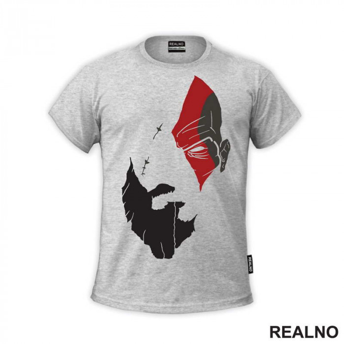Half Kratos - God Of War - Majica