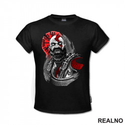 Pencil Drawing - Kratos - God Of War - Majica