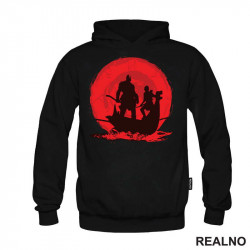 Red And Black - Ship - Kratos And Atreus - God Of War - Duks Red And Black - Ship - Kratos And Atreus - God Of War - Duks