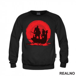 Red And Black - Ship - Kratos And Atreus - God Of War - Duks Red And Black - Ship - Kratos And Atreus - God Of War - Duks
