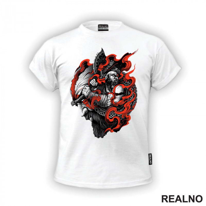 Red Smoke - Kratos - God Of War - Majica