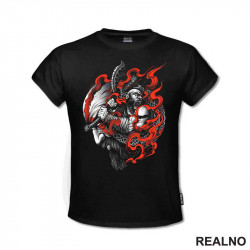 Red Smoke - Kratos - God Of War - Majica