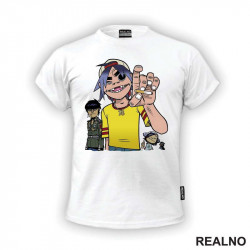 OUTLET - Bela muška majica veličine S - Muzika