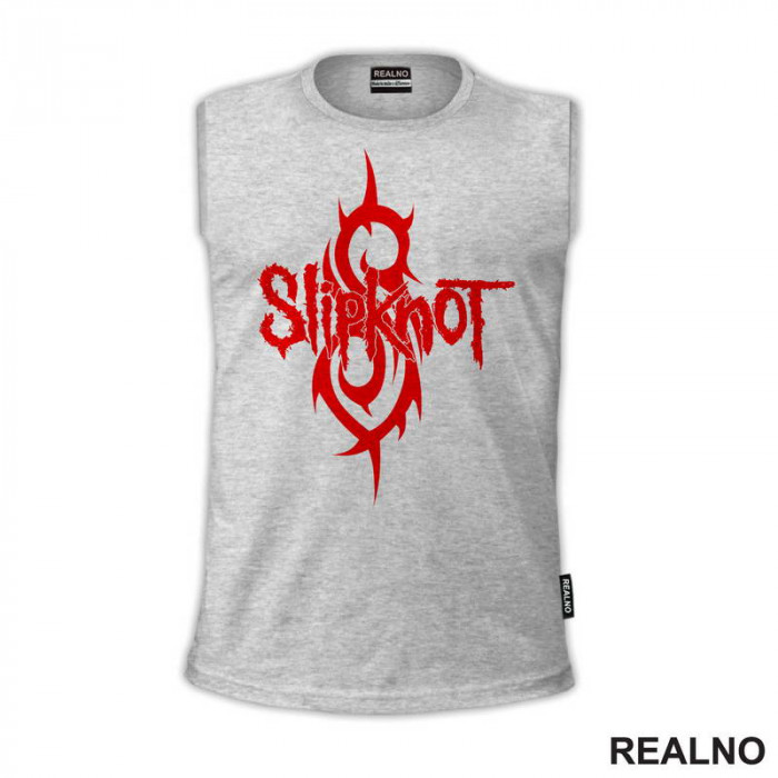 Slipknot - Red Logo And Symbol - Muzika - Majica