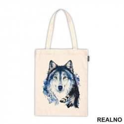 Colored Wolf Head - Watercolor Painting - Vuk - Životinje - Ceger