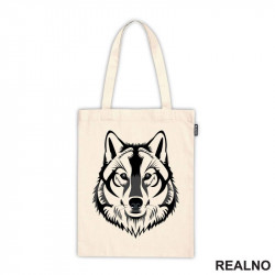 Wolf Head - Grey Illustration - Vuk - Životinje - Ceger