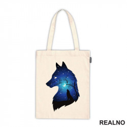 Silhuette Of Wolf Moon And Stars - Vuk - Životinje - Ceger