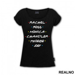 Rachel, Ross, Monica, Chandler, Phoebe, Joey - Friends - Prijatelji - Majica