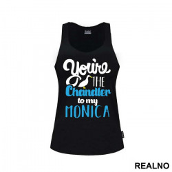 OUTLET - Crna bez rukava ženska majica veličine XL - Friends