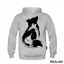 Wolf And She Wolf Illustration - Vuk - Životinje - Duks