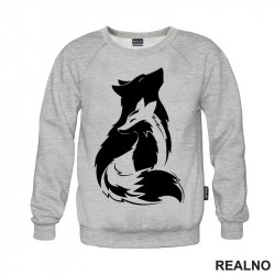 Wolf And She Wolf Illustration - Vuk - Životinje - Duks