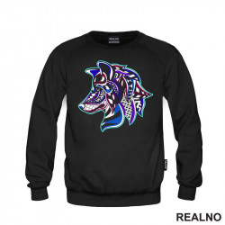 Colorful Wolf - Vuk - Životinje - Duks Colorful Wolf - Vuk - Životinje - Duks